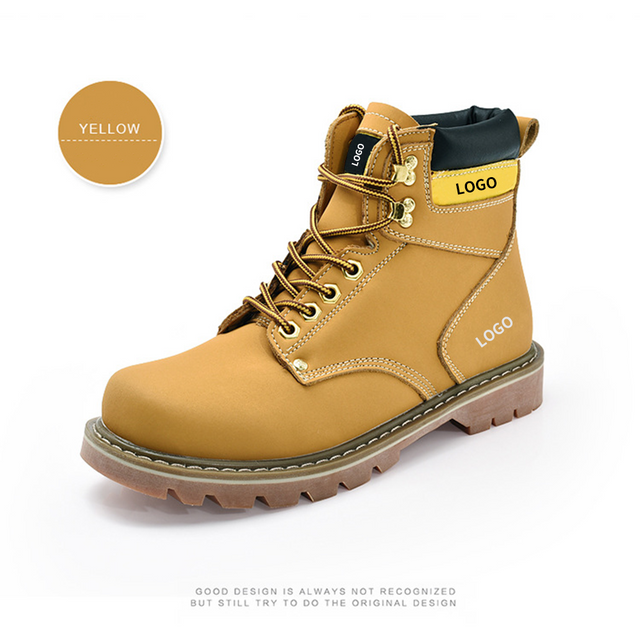 High-Top Leather Waterproof Men's Boots