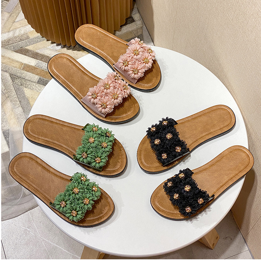 Wholesale Custom Slides Slippers Flat Sandals for Women And Lady