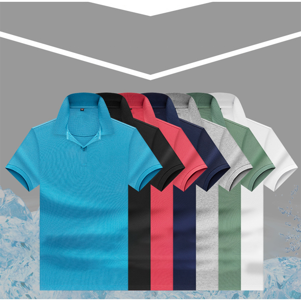 Short Sleeve Custom OEM Logo Golf Printing Men Polo T Shirt