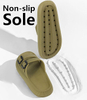 Mens Lightweight Comfort Slides Double Buckle Slip-on Adjustable EVA Orthopedic Flat Sandals