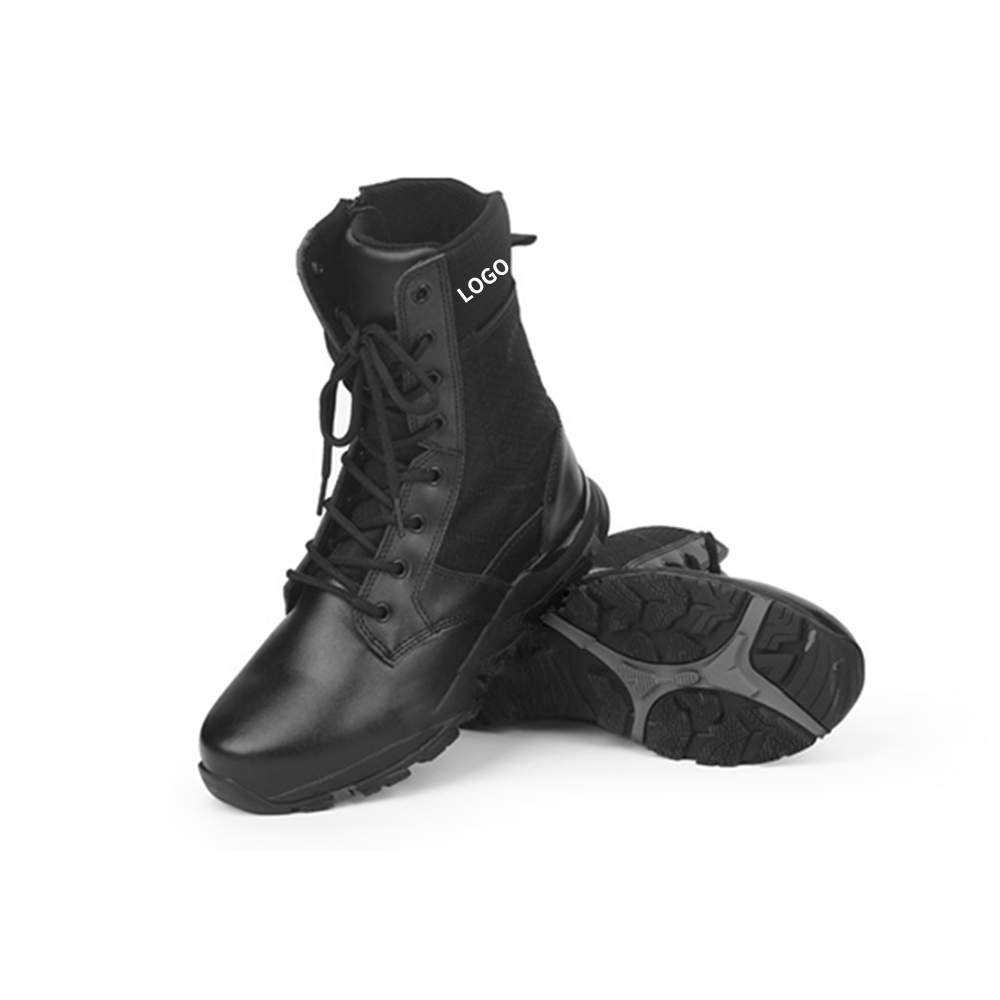Black Security Work Boots for Men Steel Toe