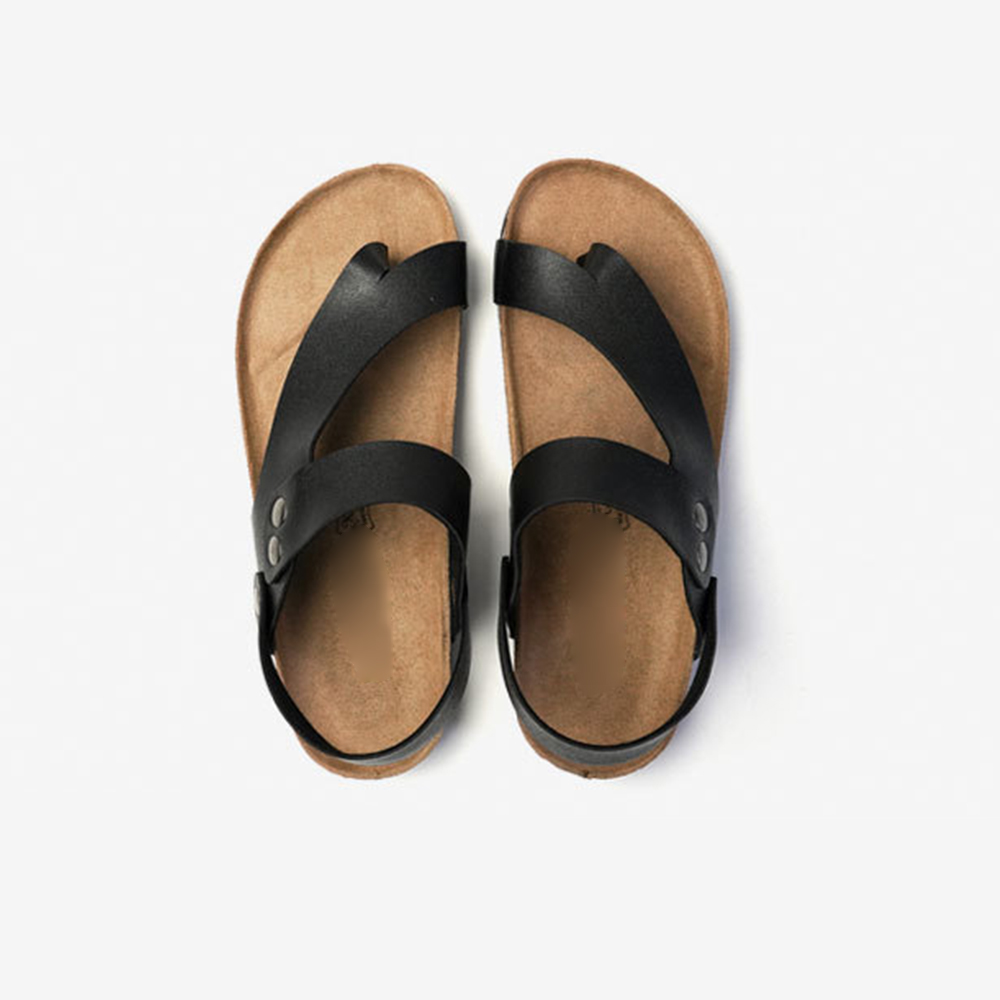 Sandals Cork And Leather Men Summer Trendy Flip Flops Sandals Men's Cork Base Sandals Leather Women Summer