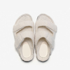Comfortable Plush Fur Cork Foot-bed Women's Flat Sandals