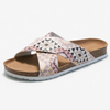 Cross-strap Design Upper Ladies Cork Summer Girls Beach Casual Slides Slippers Fashion Sandals
