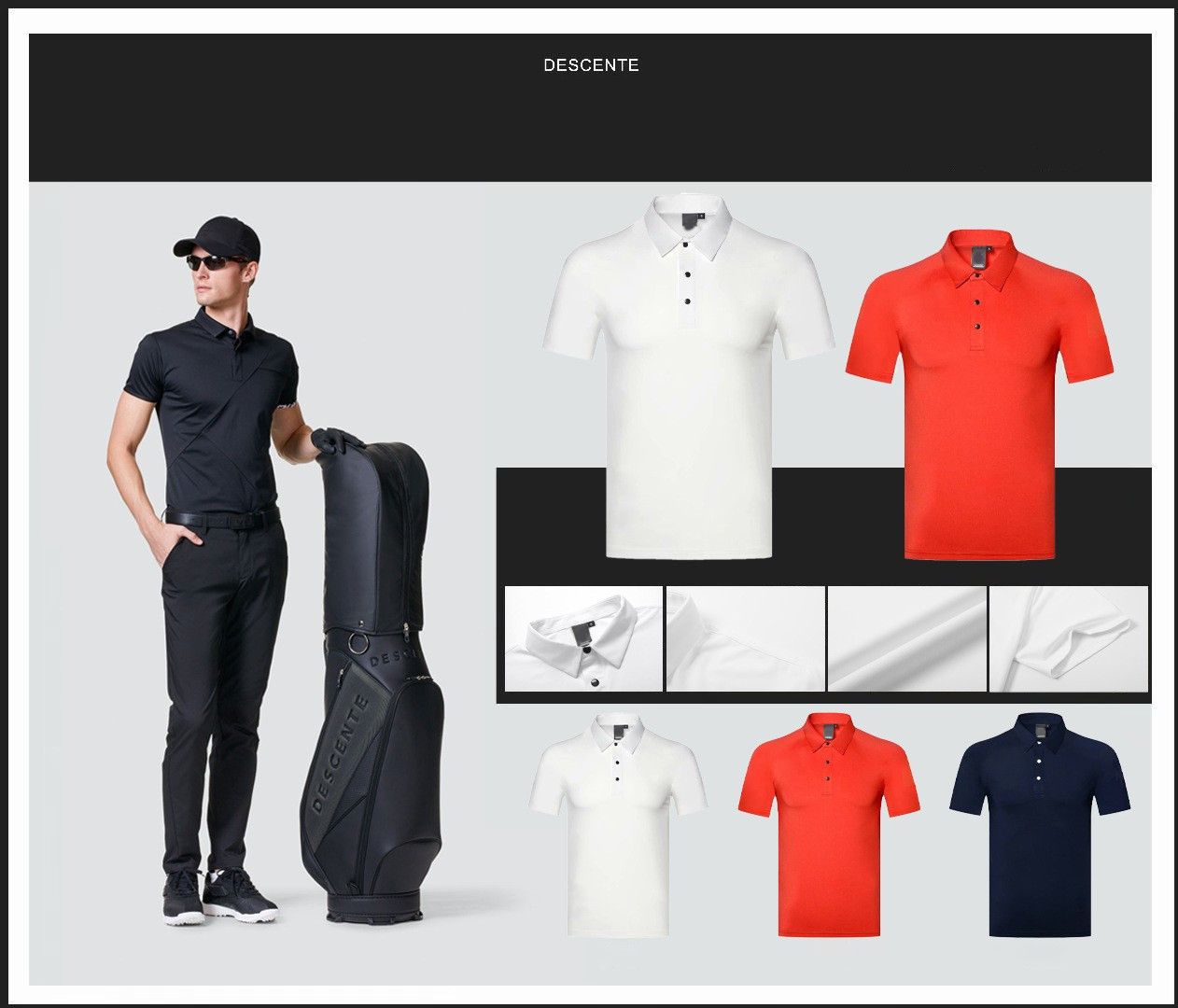 Custom Printed Embroidered Logo Polo T-shirt 