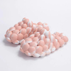 Women Summer Beach Eva Soft Sole Slide Sandals Indoor Bathroom Anti-slip Orange Rhinestone Bubble Slides Wholesale Massage
