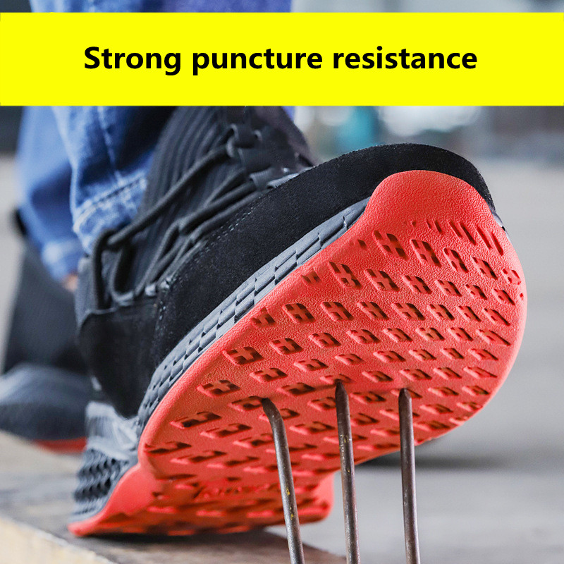 S3 Safety Shoes Puncture-proof Security Shoes Mens Nonslip Steel Toe Work Shoes Sports