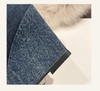 Denim Cowboy Botas Para Dama Leather Women High Heel Boots for Women Knee-high