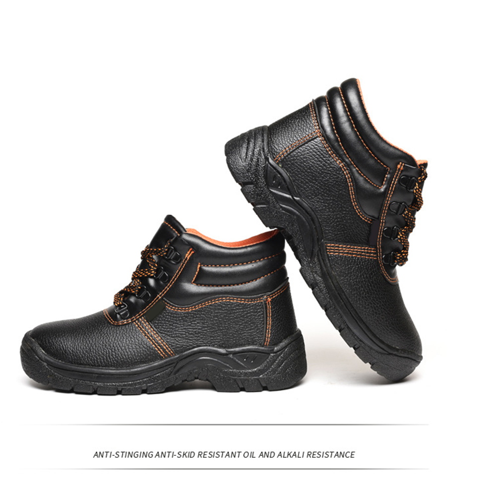 Lightweight Breathable Work Protection Shoes High Cut Steel Toe Safety Canvas Shoe for Men