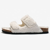 Comfortable Plush Fur Cork Foot-bed Women's Flat Sandals