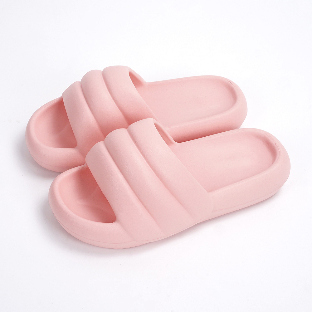 Fashion Couples Women Shower Room Home Non Slip Breathable Soft Sole Shoes Slides Sandals Beach Indoor Custom Logo Slippers