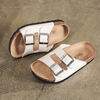 Children's Cork Slippers Boys' One-word Sandals Trendy Girls' Beach Shoes 