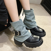Short Denim Boots for Women 2023 Summer New Arrivals Unique Design Trendy Chunky Platform Boots