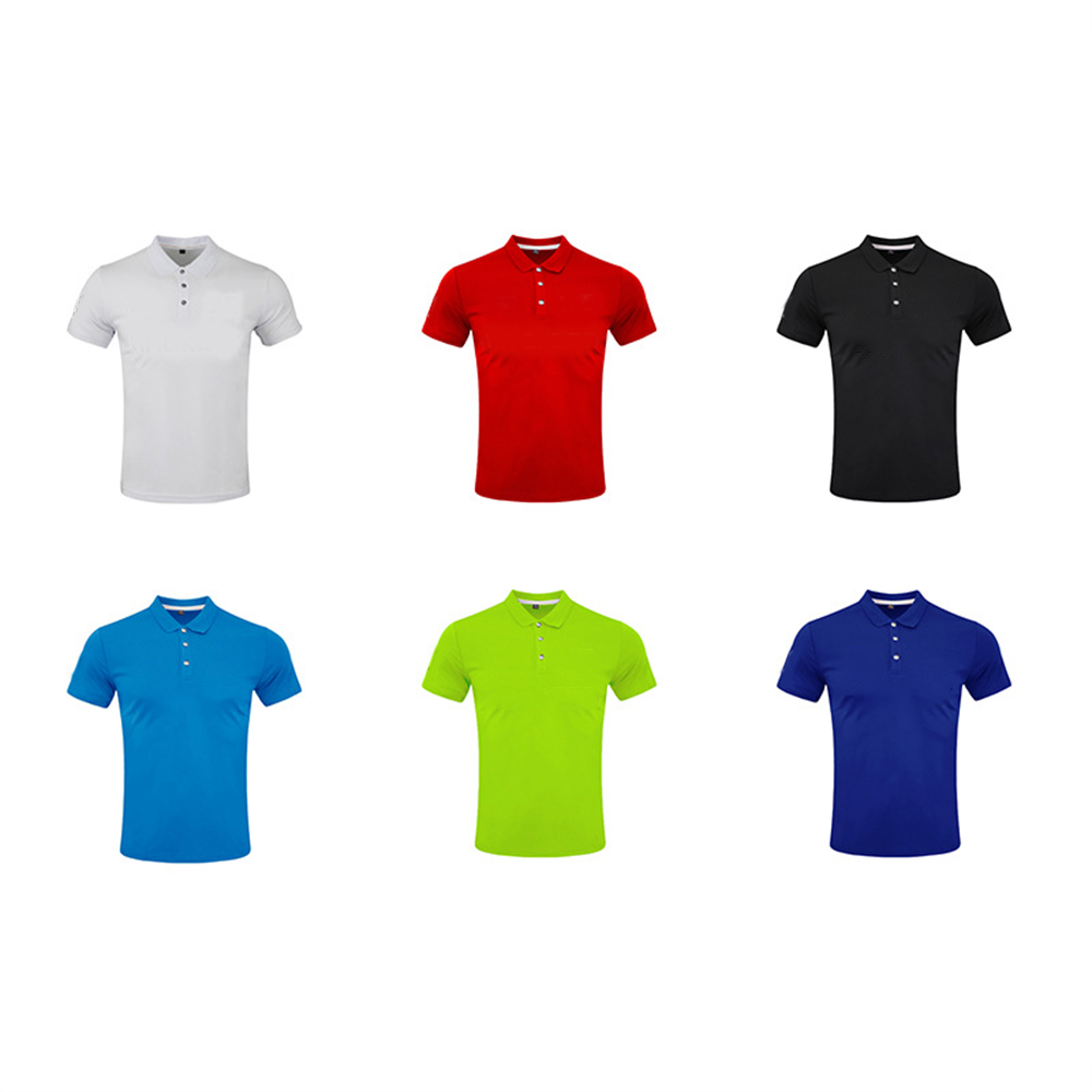 Men's Comfortable Short Sleeve Cheap Plain White Polo T-shirt Custom