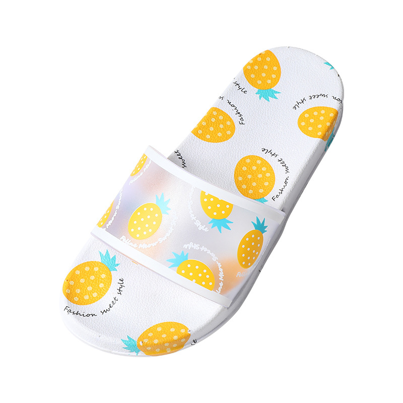  PVC Cute Slip on Anti-skin Shower Ladies Slippers