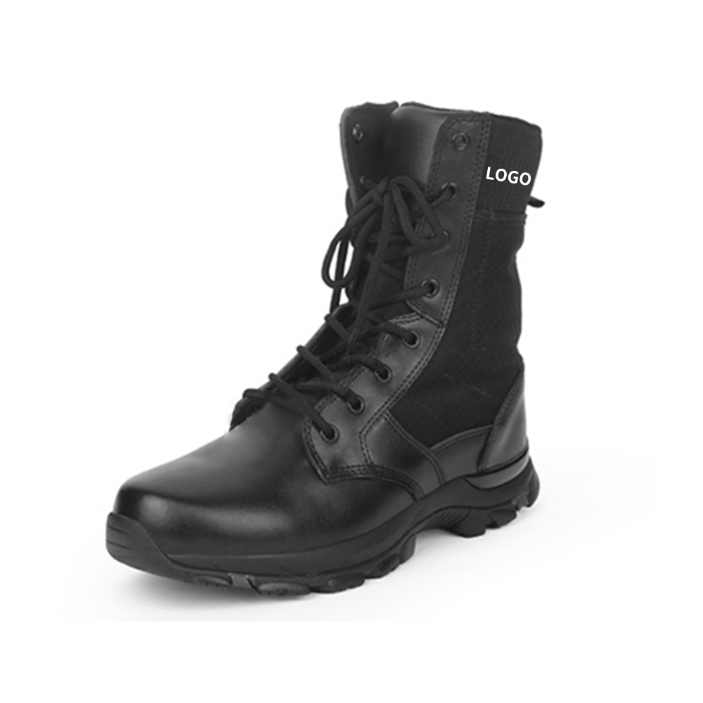 Black Security Work Boots for Men Steel Toe