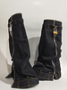 Denim high heel cowboy women boots 2023 knee-high botas de invierno para mujer hanger boots for ladies
