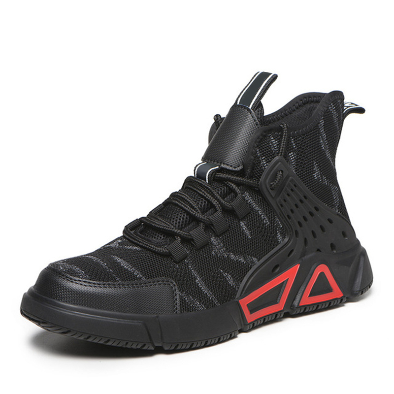 Lightweight Breathable Labor Protection Shoes Men's Anti-smashing Anti-puncture Steel Toe Safety Shoes Fashion