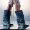 Denim Boots Women Shoes Knee-high Botas Femininas Cowboy Boots Botas Zapatos De Mujer Winter Boots for Men