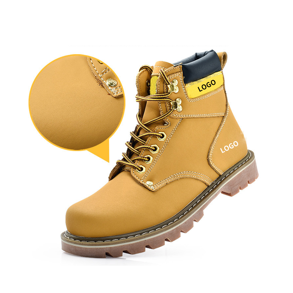 High-Top Leather Waterproof Men's Boots