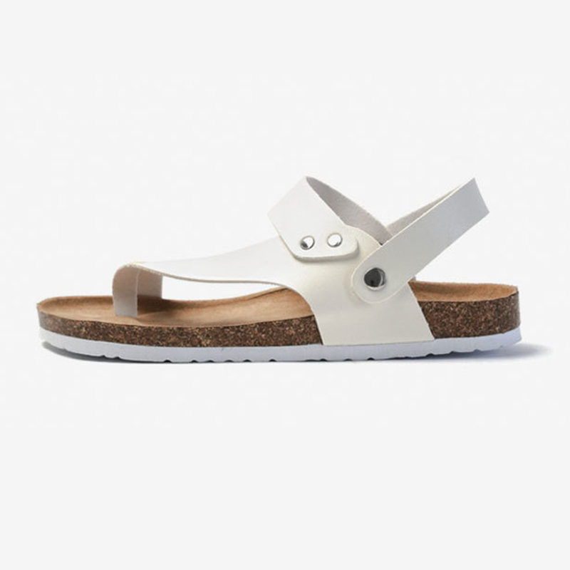 Sandals Cork And Leather Men Summer Trendy Flip Flops Sandals Men's Cork Base Sandals Leather Women Summer