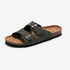 Print Design Upper With Cork Sole Slip-on Slides For Ladies And Men