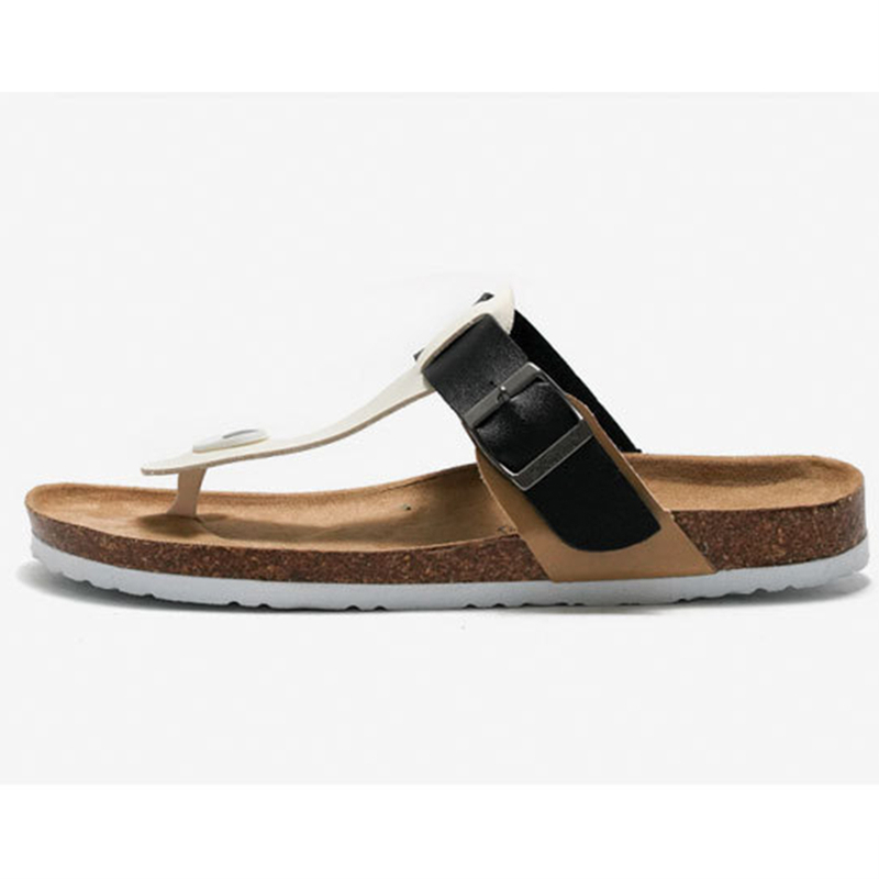 Wholesale Customized Summer Unisex Printing Cork Slippers Flats Sandals for Women And Ladies Slippers