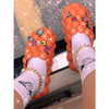 Custom Summer Women Bubble Slippers Sandals Ladies Massage Bubble Slides With Charms For Men Female