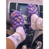 Summer Cloud Bubble Shoes Massage Bubble Slides With Charms For Women