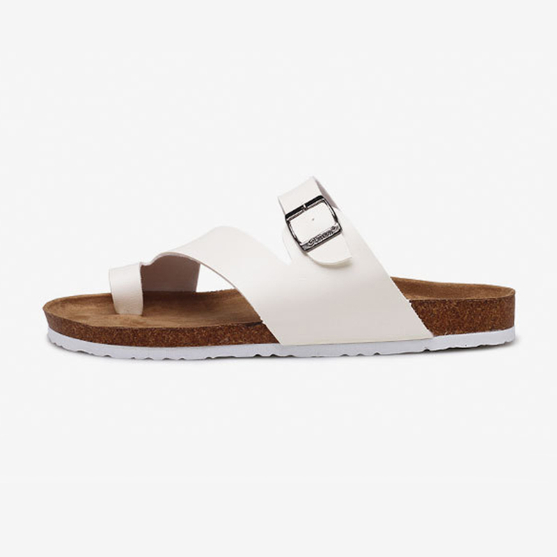 Summer Beach Shoes Open Toe Slides Arch Support Flip Flops Cork Slippers