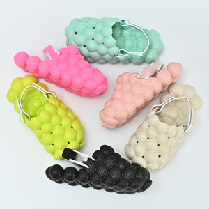Wholesale Unisex Summer Women Bubble Slides, Ladies Designer Massage Sandals Men Bubble Slippers with Charms