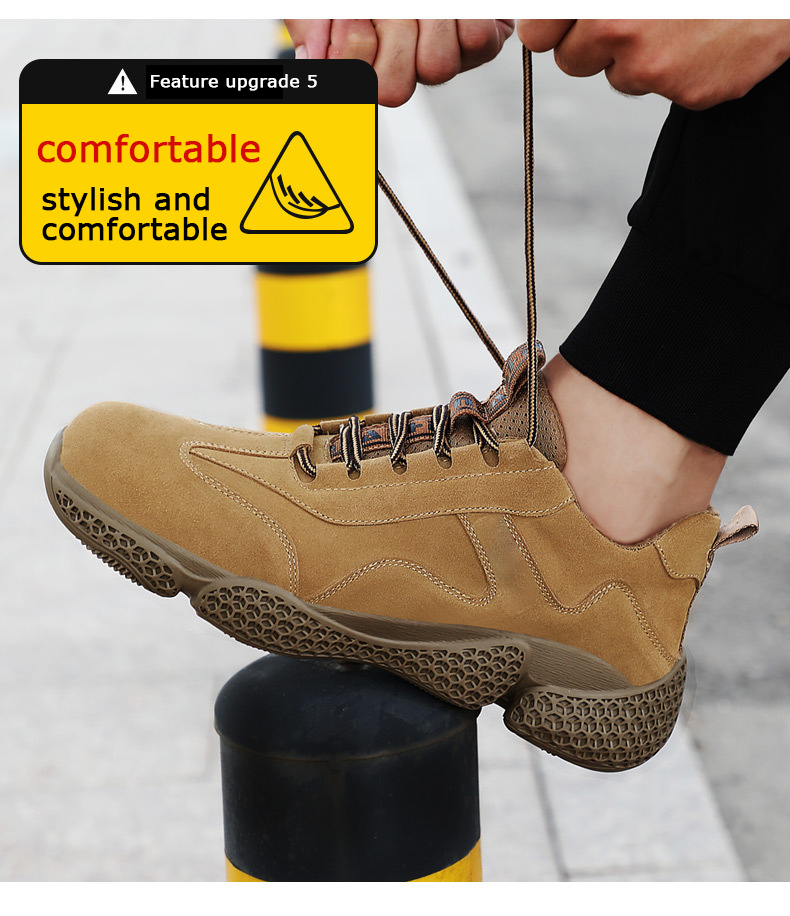Cat Shoes Ladies Safety Boots with Steel Toe Cap