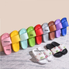Customized Printing Logo Patterns Images Text Slide Sandal Home Slipper Custom