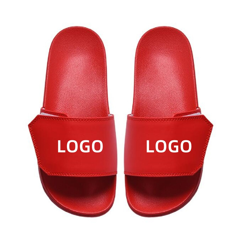 Customized Printing Logo Patterns Images Text Slide Sandal Home Slipper Custom