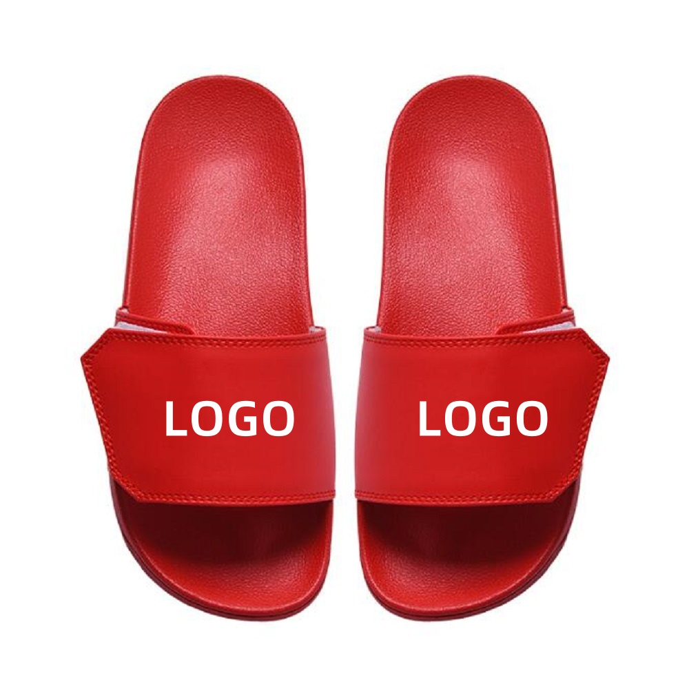 Customized Printing Logo Patterns Images Text Slide Sandal Home Slipper Custom