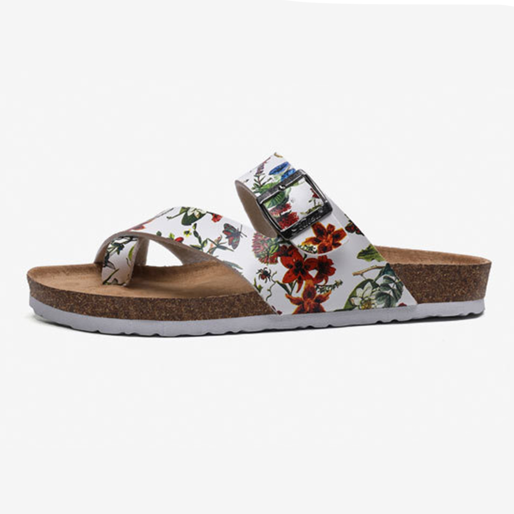 Summer Fashion Sexy Womans Flat Casual Sandals Slippers Cork Sole Sandals Women