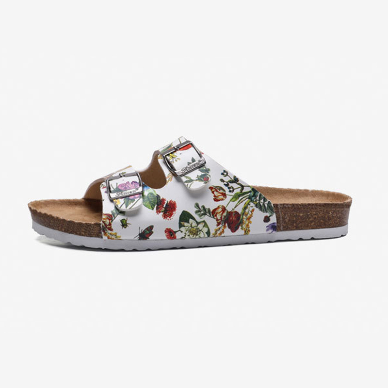 Flora Buckle Strap Men And Women Summer Slippers Unisex Slides for Adult Beach Sandals