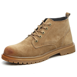 Wholesale Custom Functional Construction Protection Cat Steel Toe Shoes Leather Winter Work Boots for Men