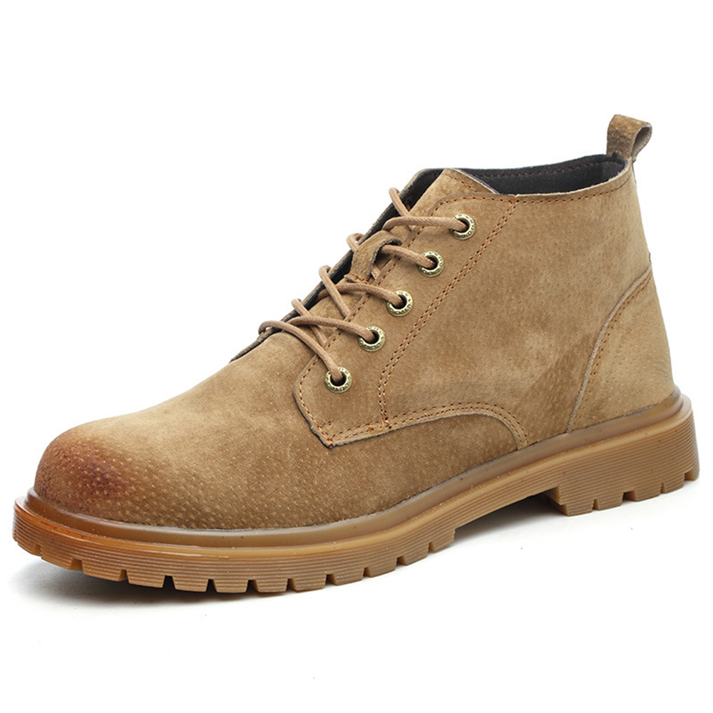 Wholesale Custom Functional Construction Protection Cat Steel Toe Shoes Leather Winter Work Boots for Men