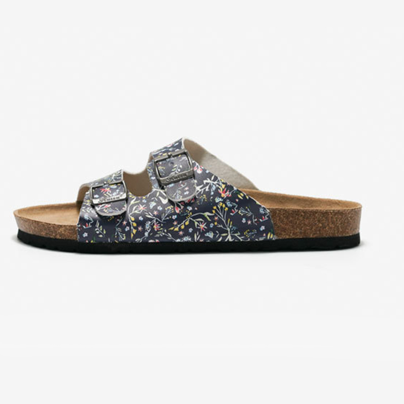 Slippers Beach Buckletwo Straps Cork Sandals Cork Soles for Sandals