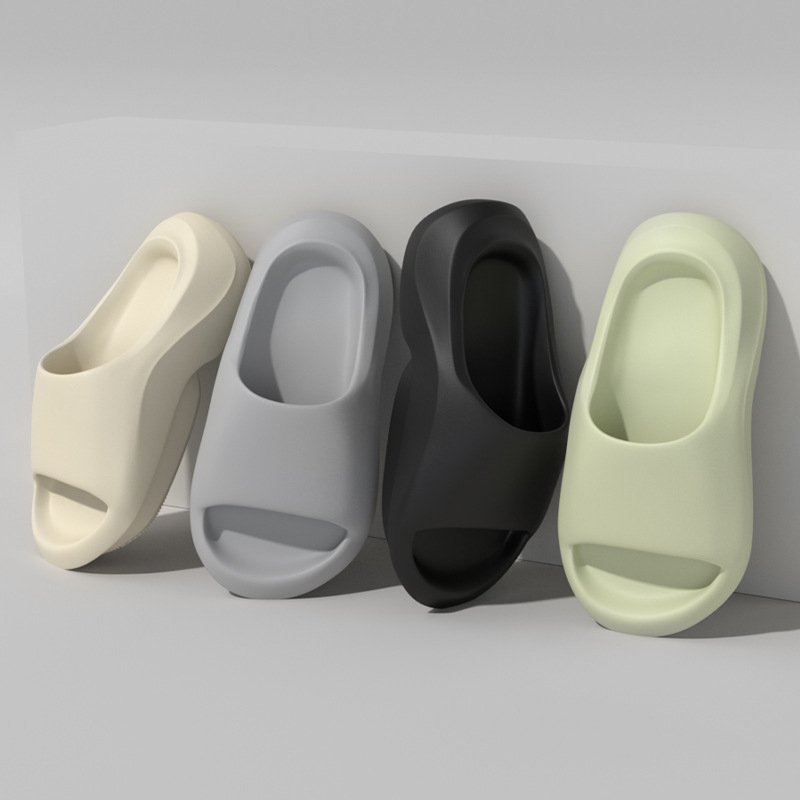 Light Weight Anti-slip Women Sandals Soft Thick Sole House Slides Pure Color Indoor EVA Slippers