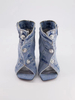 Thin High Heel Boots Women Shoes Fish Mouth Denim Cowboy Women Boots Shoes Ladies Sexy Ladies Stiletto Ankle Boots Heels
