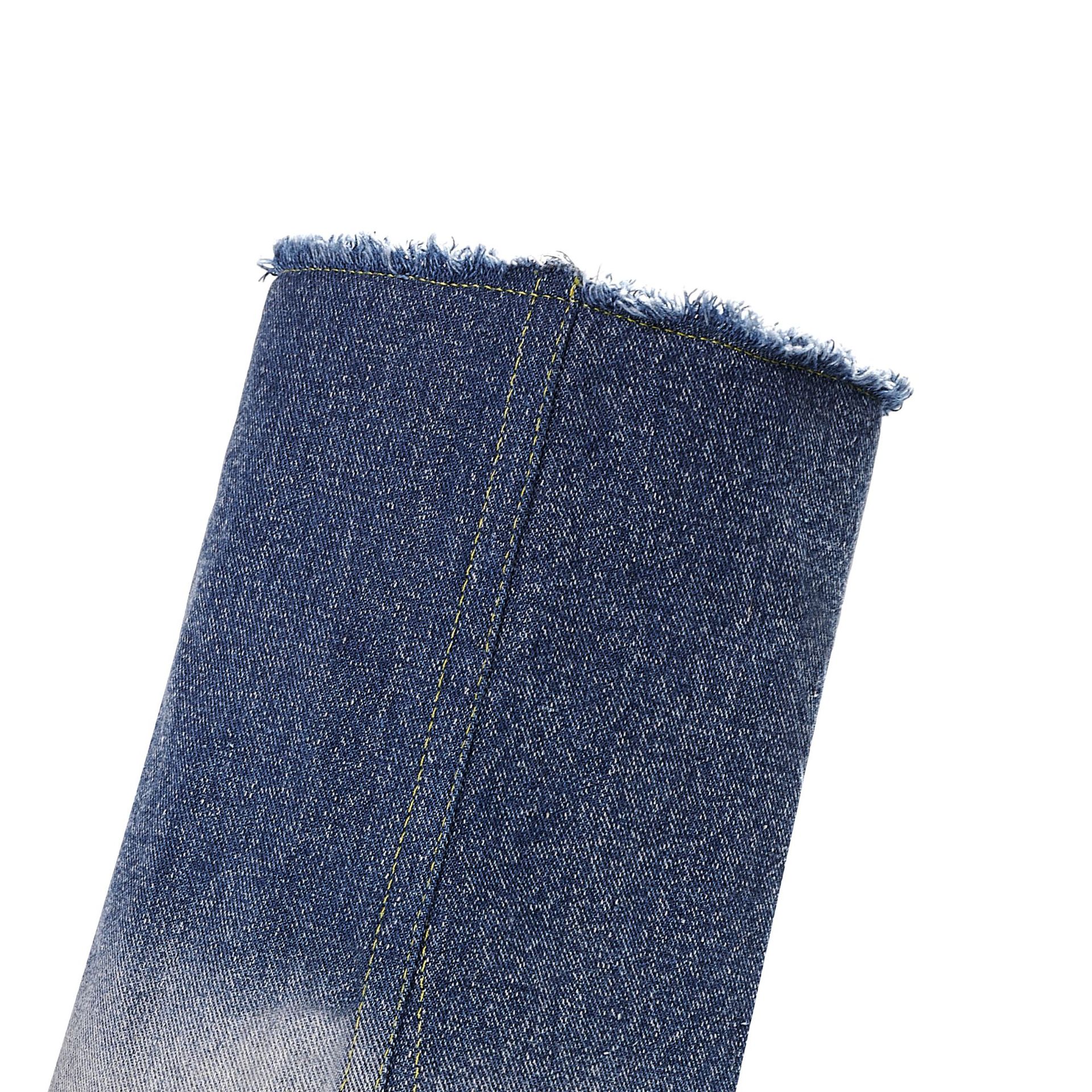 Denim cowboy luxury outdoor winter womens boots high heels boots 