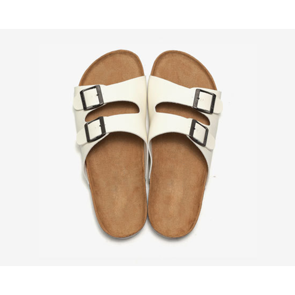 Unisex Buckles Cork Slippers Big Size Clip Foot Non-slip Beach Cool Unisex Slippers
