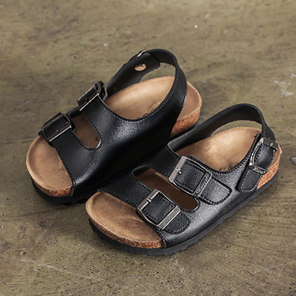 Children's Slippers Soft Foot Bed Unisex Kids Cork Sandals