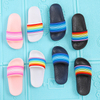 Outdoor Summer Beach Rainbow Color Slippers Men Slide Sandals