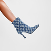 Denim Fur Boots Women Designer Boots Women Botas Para El Invierno Para Mujer Botas De Dama Heel Boots for Ladies