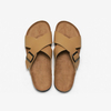 Beach Cross Band Causal Buckle Strap Flats Slippers Men's Sandals For Indoor Outdoor Cork Slides
