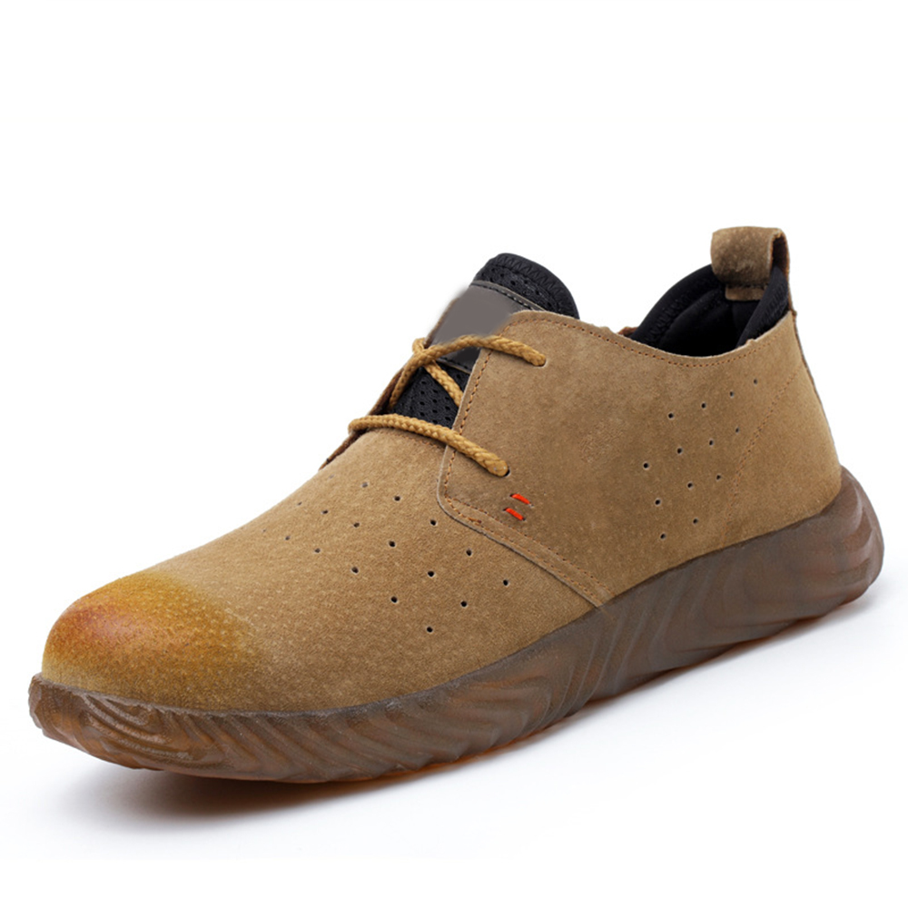 Wholesale Custom Functional Construction Protection Cat Steel Toe Shoes Leather Winter Work Boots for Men