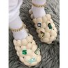 Custom Rhinestone Bling Bling Walking Outdoor Bubble Slides for Women